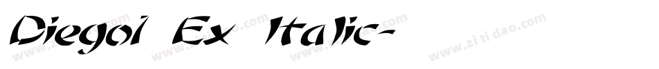 Diego1 Ex Italic字体转换